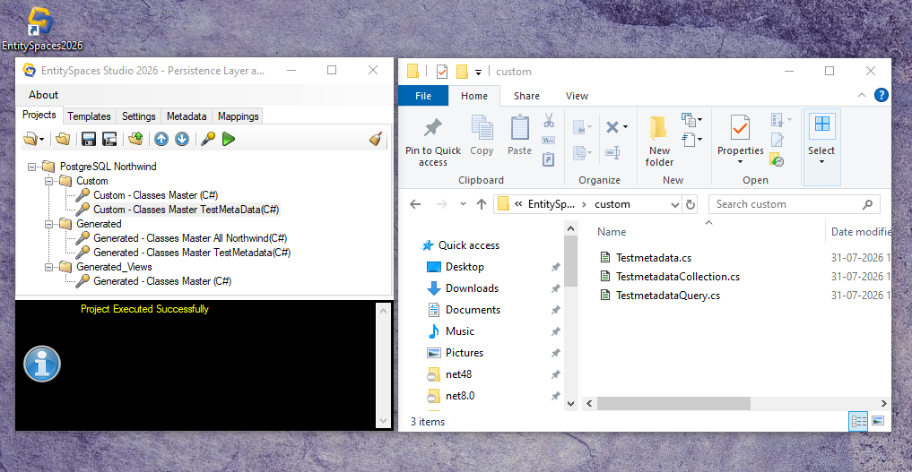 EntitySpaces Studio 2026 - ORM para modernizar logica negocio sistemas Winforms o WebForms